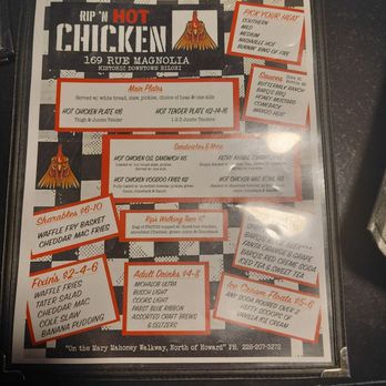 Rip'N Hot Chicken - Menu - Sports Bars Near Me - Biloxi, Mississippi Rip'N Hot Chicken - Menu - Sports Bars Near Me - Biloxi, Mississippi