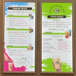 Menu board
