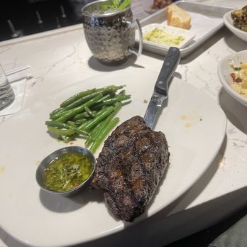 Bonefish Grill - Steak with green beans. - Seafood Near Me - North Charleston, South Carolina