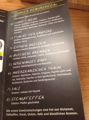 Menu photo 4 1885 Die Burger Bremem Bremen, HB