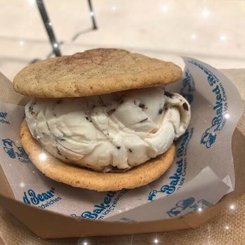 The Baked Bear - Chocolate Chip Soy Ice Cream on Snicker Doodle cookie - Ice Cream & Frozen Yogurt Near Me - Austin, Texas The Baked Bear - Chocolate Chip Soy Ice Cream on Snicker Doodle cookie - Ice Cream & Frozen Yogurt Near Me - Austin, Texas