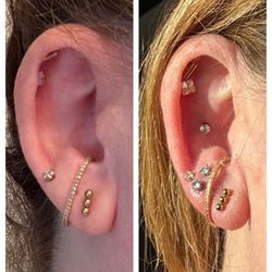 Satori Tattoo - My before and immediately after. My ear isn't even red.