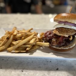 Brunch Burger and Fries