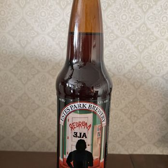 Bart's Liquor - Estes Park Brewery Redrum Ale, purchased at Bart's, photographed at the Stanley Hotel - Beer, Wine & Spirits Near Me - Estes Park, Colorado