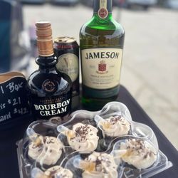 Jameson Cupcake w/Bourbon Cream Cheese Frosting & "Shot" of Jameson (Chocolate Cupcake)