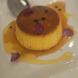 Passionfruit flan