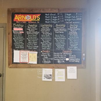 Arnold's Country Kitchen - Menu - Southern Near Me - Nashville, Tennessee