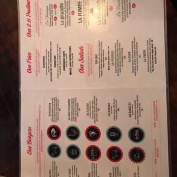 Le Chic Shack - The "English" Menu! - Burgers Near Me - Quebec City, Quebec