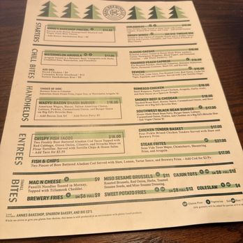 Bend Brewing Company - Menu - Breweries Near Me - Bend, Oregon