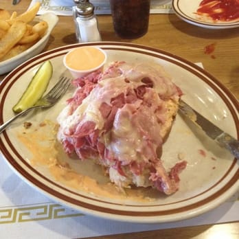 Euclid Restaurant - Open-faced Reuben (the regular one) sooooo good!! - Pizza Near Me - Clay, New York Euclid Restaurant - Open-faced Reuben (the regular one) sooooo good!! - Pizza Near Me - Clay, New York