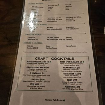 Roxy's Pub - Drinks - Irish Near Me - West Palm Beach, Florida