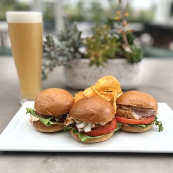 Terrace Kitchen - Grilled fish sliders with chips - New American Near Me - Irvine, California