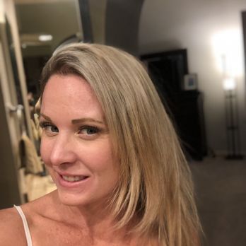 Beach Blonde Salon - Full highlights and Brazilian blowout on my natural brown, frizzy/curly hair - Hair Extensions Near Me - Oceanside, California