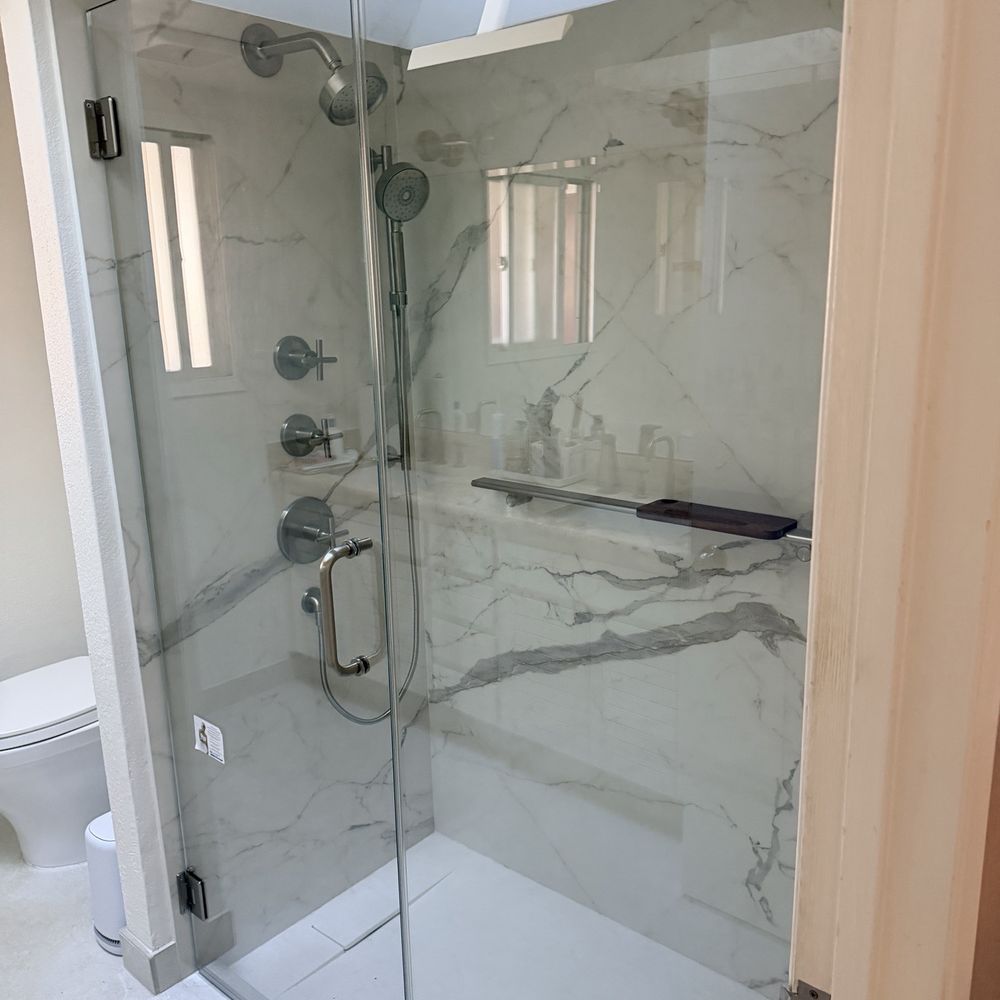 J's Custom Glass - Glass shower door for curbless shower - Windows Installation Near Me J's Custom Glass - Glass shower door for curbless shower - Windows Installation Near Me