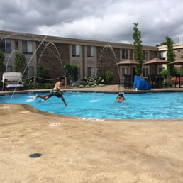 Huge heated pool. Huge heated pool.