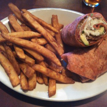 Slanted Tree Kitchen & Taproom - Chicken sandwich gone wrap with AMAZING fries - Burgers Near Me - Fairfield, California