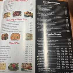 Chef Peng Chinese Restaurant - Menu