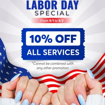 Ruby Nails & Spa - Labor Day Special - 10% OFF ALL SERVICES - Nail Salons Near Me - Fullerton, California Ruby Nails & Spa - Labor Day Special - 10% OFF ALL SERVICES - Nail Salons Near Me - Fullerton, California