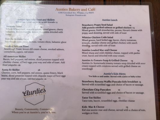 Menu photo 6 Aunties Bakery & Cafe Whittier, CA Menu photo 6 Aunties Bakery & Cafe Whittier, CA