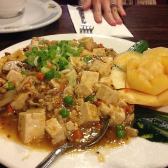 Ching Yen - Mapo doufu (tofu in spicy black bean sauce usually with minced beef or pork) - Szechuan Near Me - Bakersfield, California