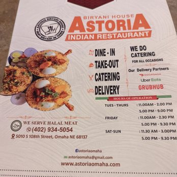 Astoria Biryani House - Menu - Indian Near Me - Omaha, Nebraska