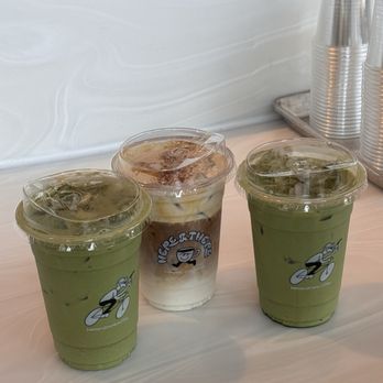Here & There - Matcha with agave and Vienna espresso - Coffee & Tea Near Me - Stanton, California Here & There - Matcha with agave and Vienna espresso - Coffee & Tea Near Me - Stanton, California
