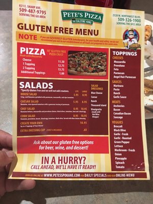 Menu photo 3 Pete's Pizza Spokane, WA Menu photo 3 Pete's Pizza Spokane, WA