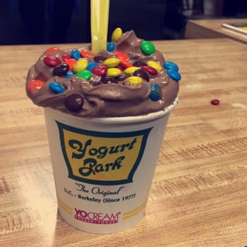 Yogurt Park - Chocolate froyo (mini) with M&M's - Ice Cream & Frozen Yogurt Near Me - Berkeley, California Yogurt Park - Chocolate froyo (mini) with M&M's - Ice Cream & Frozen Yogurt Near Me - Berkeley, California