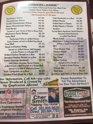 Menu photo 4 Janie's Cafe Longmont, CO