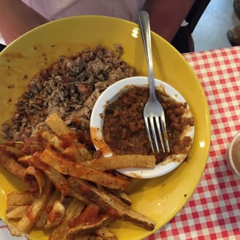 Foothill Momma's BBQ Juke Joint - This is a half eaten pulled pork platter - Barbeque Near Me - Lexington, Virginia