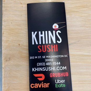 Khin’s Sushi - Menu - Sushi Bars Near Me - Washington, DC, District of Columbia