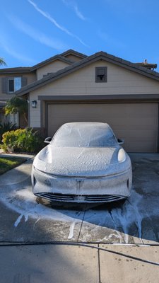 Maintenance Detail (Exterior + Light Interior) - Starting at $80
Designed for regularly maintained vehicles that need a routine clean to stay fresh inside and out.
Exterior Includes:
Hand wash with spray wax for gloss and light protection
Wheel & rim cleaning
Tire cleaning and tire dressing
Door jamb cleaning
Interior Includes:
Thorough vacuum with a blowout to remove dust and debris
Light wipe-down of vinyl and plastic surfaces
Interior window cleaning
Optional air scent
Pricing:
Standard vehicles: starting at $80
Extra-large vehicles, lifted trucks, and vehicles with more than 5 seats: $90–$100
⚠️ Pricing may increase if the vehicle has excessive dog hair, heavy bug buildup, stains, sand, mud, or excessive dirt, as additional time and labor will be required. Maintenance Detail (Exterior + Light Interior) - Starting at $80
Designed for regularly maintained vehicles that need a routine clean to stay fresh inside and out.
Exterior Includes:
Hand wash with spray wax for gloss and light protection
Wheel & rim cleaning
Tire cleaning and tire dressing
Door jamb cleaning
Interior Includes:
Thorough vacuum with a blowout to remove dust and debris
Light wipe-down of vinyl and plastic surfaces
Interior window cleaning
Optional air scent
Pricing:
Standard vehicles: starting at $80
Extra-large vehicles, lifted trucks, and vehicles with more than 5 seats: $90–$100
⚠️ Pricing may increase if the vehicle has excessive dog hair, heavy bug buildup, stains, sand, mud, or excessive dirt, as additional time and labor will be required.