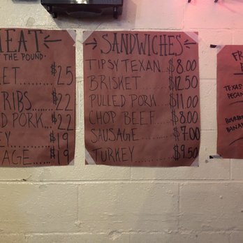 Franklin Barbecue - No frills in here. Butcher paper to write down the basics. - Barbeque Near Me - Austin, Texas