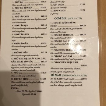 Pho 2006 - Page 2 menu items. - Vietnamese Near Me - Clovis, California