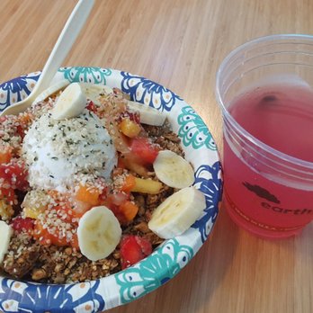 Maui Kombucha - a bowl of food and a drink - Kombucha Near Me - Haiku, Hawaii