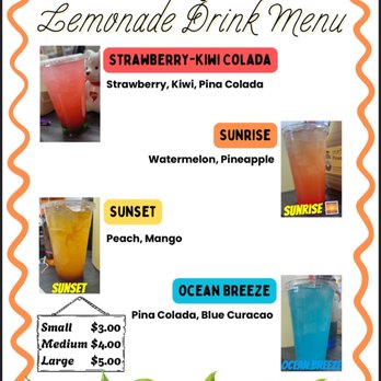 Food by Kris - There lemonade drink menu - Burgers Near Me - Vaughn, New Mexico Food by Kris - There lemonade drink menu - Burgers Near Me - Vaughn, New Mexico