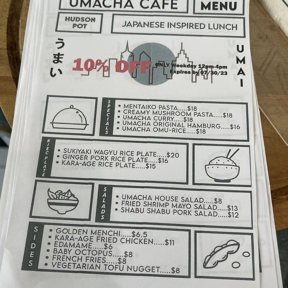 ÜMACHA - Menu (as of 7/23/23) - Bubble Tea Near Me - Edgewater, New Jersey ÜMACHA - Menu (as of 7/23/23) - Bubble Tea Near Me - Edgewater, New Jersey