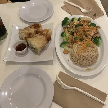 Happiness Cafe - Avocado roll and Tofu strip with brown rice - Ice Cream & Frozen Yogurt Near Me - San Jose, California