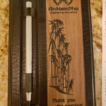 An Nam Pho - I really liked there bill holder so I took a photo. - Vietnamese Near Me - Seattle, Washington