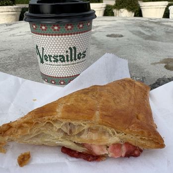 Versailles - Café con leche and Guayaba pastelito - Cuban Near Me - Miami, Florida Versailles - Café con leche and Guayaba pastelito - Cuban Near Me - Miami, Florida
