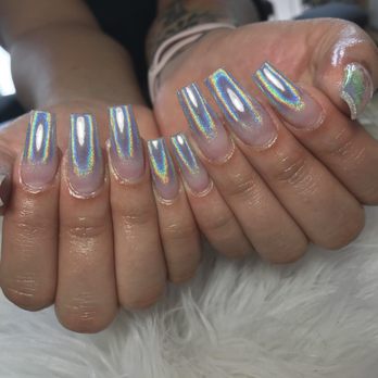 My Nails - Holographic chrome - Nail Salons Near Me - Jacksonville, Florida