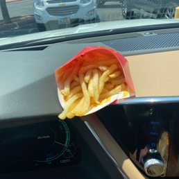 Soggy uncooked fries.