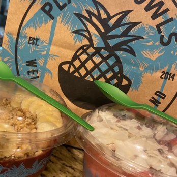 Playa Bowls - Half Pink Flamingo/Pink Pitaya and Stupid Cupid - Juice Bars & Smoothies Near Me - Olney, Maryland Playa Bowls - Half Pink Flamingo/Pink Pitaya and Stupid Cupid - Juice Bars & Smoothies Near Me - Olney, Maryland