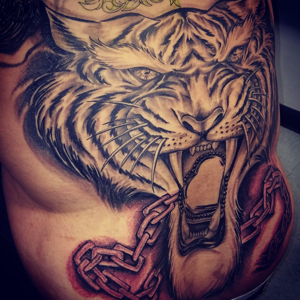 True Visions - Almost done wit my back piece! Work done by OSO! - Tattoo Near Me - Los Angeles, California True Visions - Almost done wit my back piece! Work done by OSO! - Tattoo Near Me - Los Angeles, California