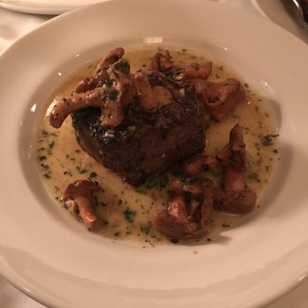801 Chophouse - Filet Mignon with chanterelle and bone marrow butter preparation - Steakhouses Near Me - Omaha, Nebraska