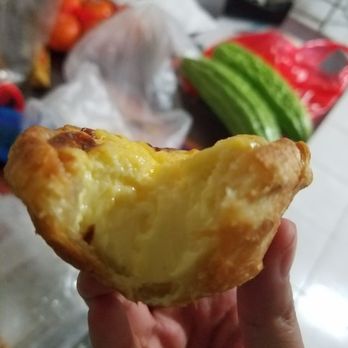 Xinfa Bakery - Portugese Egg Tart (Inside) - Bakeries Near Me - Brooklyn, New York Xinfa Bakery - Portugese Egg Tart (Inside) - Bakeries Near Me - Brooklyn, New York