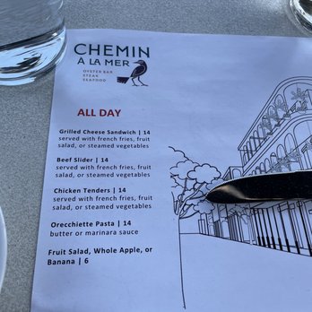 Chemin A La Mer - Children's menu - French Near Me - New Orleans, Louisiana