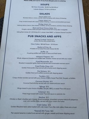Menu photo 3 1230 Ocean Bistro Narragansett, RI