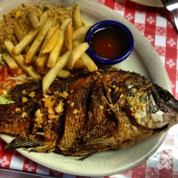 La Mexicana - Tilapia al mojo de ajo - Mexican Near Me - Denton, Texas La Mexicana - Tilapia al mojo de ajo - Mexican Near Me - Denton, Texas