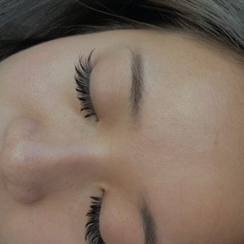 Sumi Lashes - fairy set, looking down - Eyelash Service Near Me - Irvine, California
